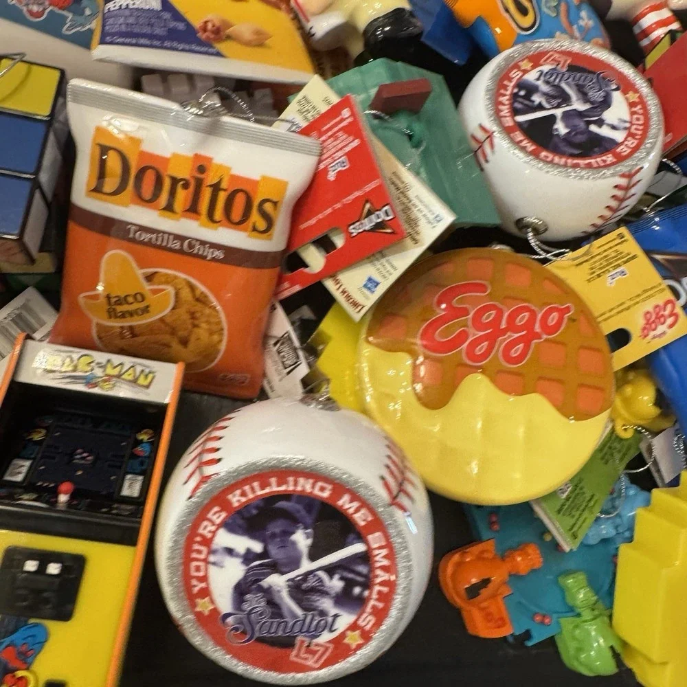 Ruz Ornament Lot of 48 Pringles Reese's Doritos Twizzlers White Castle Pac-Man..